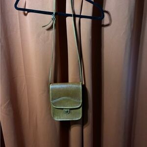 Leather Crossbody Bag with Flap